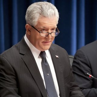 Garrett Moore as seen in the show, played by Gregory Jbara