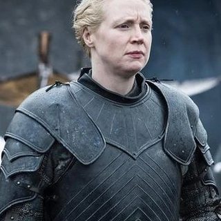 Brienne of Tarth, played by Gwendoline Christie