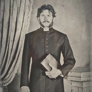 Elijah Gemstone in an 1862 tintype, played by Bradley Cooper