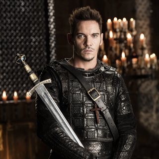 Bishop Heahmund as seen in the show, played by Jonathan Rhys Meyers